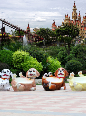 景观座椅户外公园小区动物雕塑