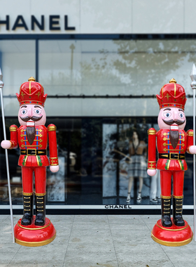 胡桃夹子士兵商场迎宾网红打卡