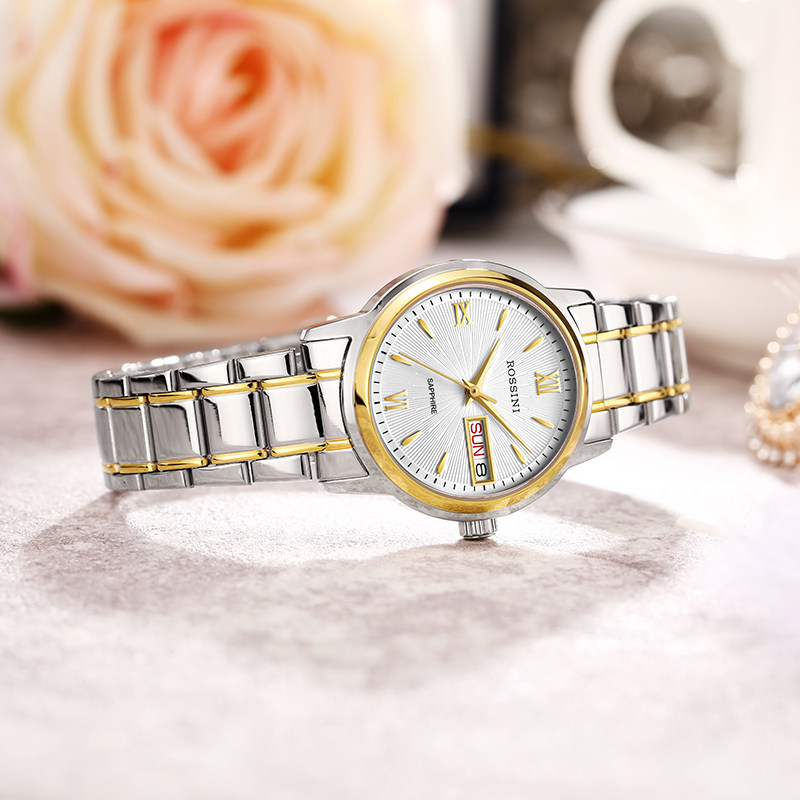 【专柜特价】罗西尼手表女石英表时尚防水钢带潮流手表礼品5724