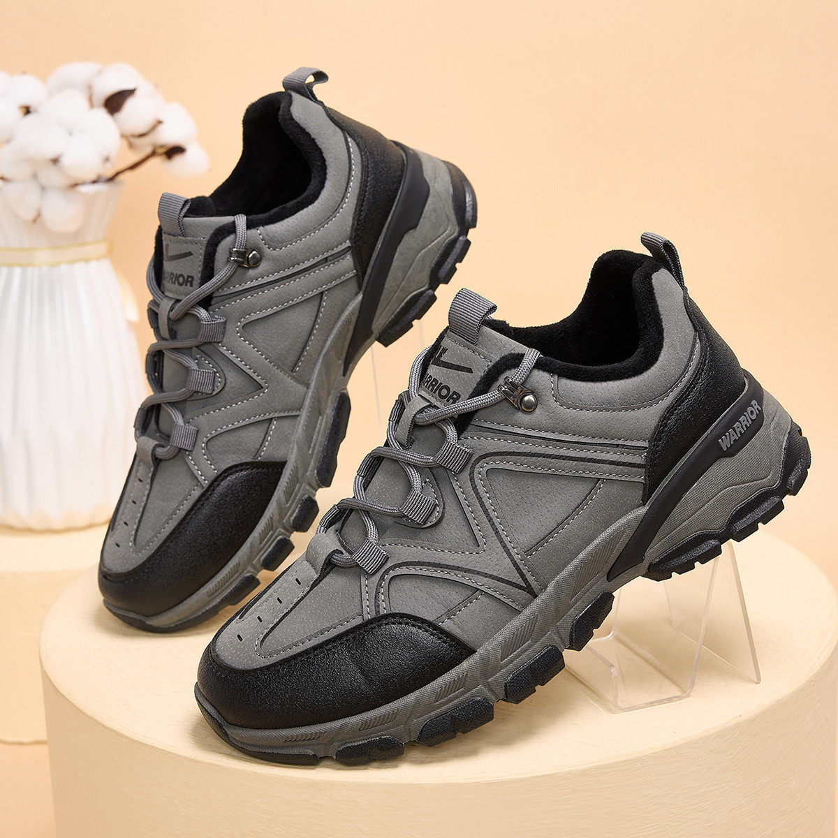 回力男鞋户外休闲鞋男鞋秋冬款加绒保暖厚底耐磨运动男士休闲鞋,淘宝优惠券,粉丝福利购,淘宝优惠卷