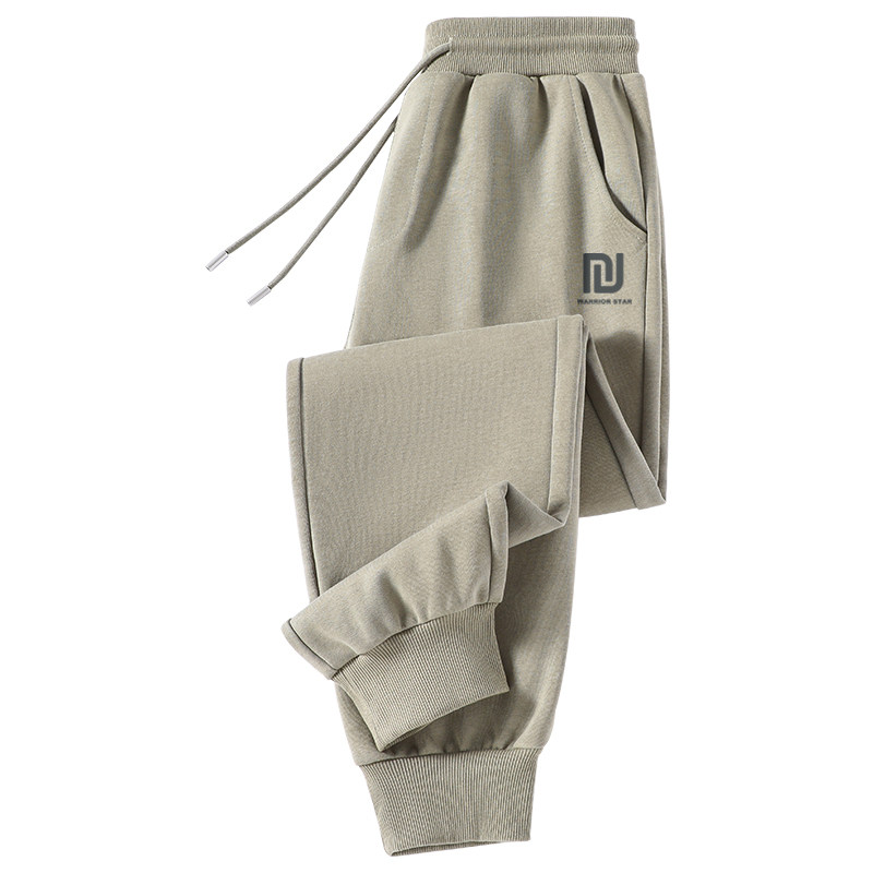 回力加绒卫裤男款秋冬新款青少年男生束脚裤子男士黑色运动长裤A,淘宝优惠券,粉丝福利购,淘宝优惠卷