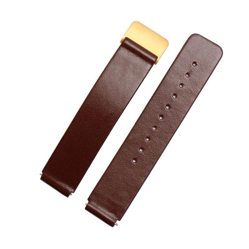 适用适配华为be6手环b7真皮表带b3新款专用皮带b5摩卡棕男女腕带 - 图3