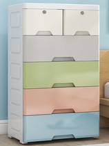 Plastic Drawer Containing Cabinet cabinet Home Thickened Children Snacks Storage Cabinet Childrens Clothing Finishing Cabinet