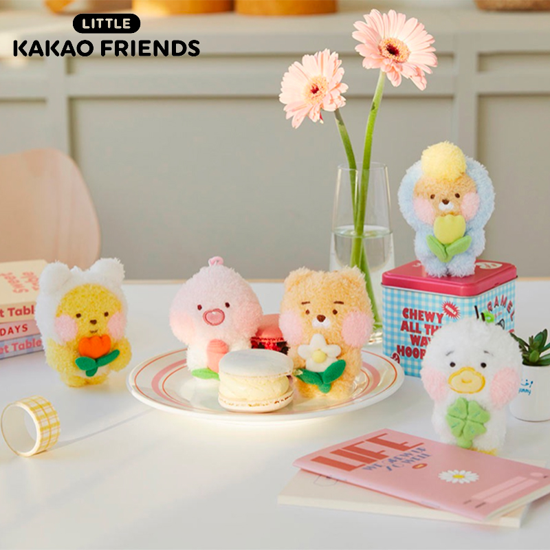 KAKAOFRIENDSmini脸红毛绒钥匙扣