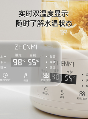 臻米全玻璃养生壶家用小型煮茶器