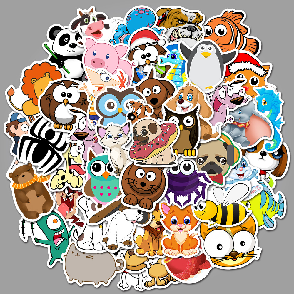 50pcs Cartoon Ins Cute Drink Graffiti Stickers Aesthetic-图1