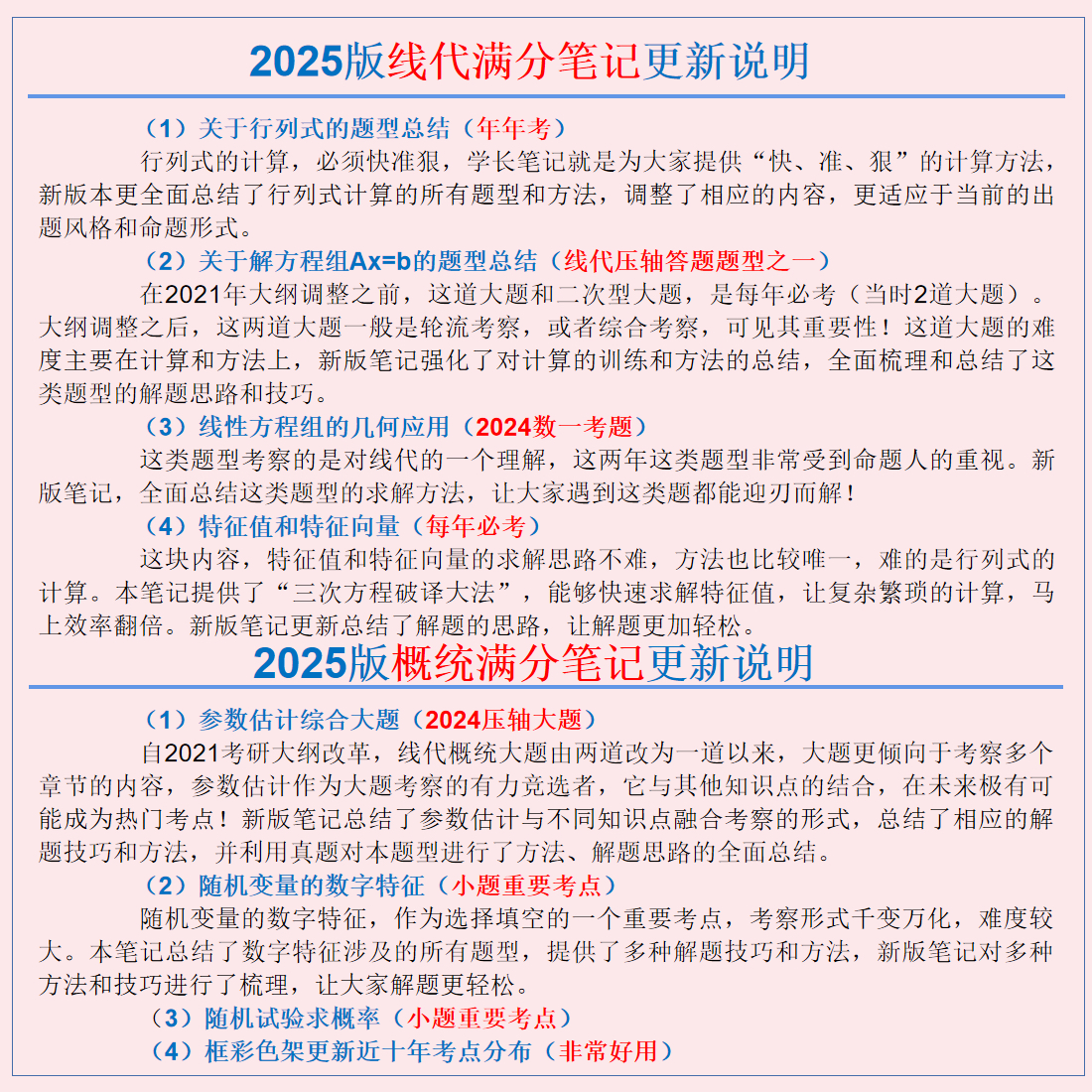 【猕猴桃学长】2025版考研数学笔记满分笔记解题技巧 - 图1