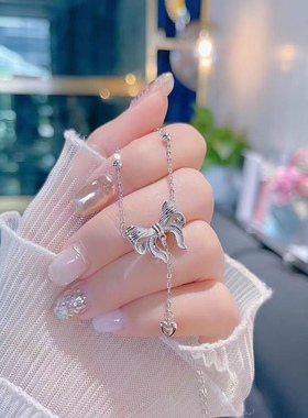 新款饰品项链女千足银在逃公主爱心流苏设计轻奢520情人节礼物