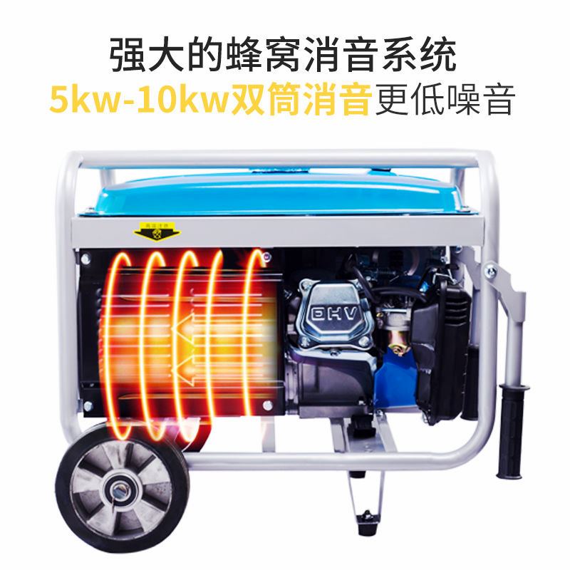 4kw汽油发电机220v家用户外小型3/5/8kW10千瓦380伏变频省油三相 - 图3