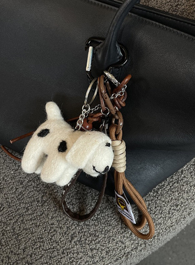 羊毛毡挂件项链包包配饰ins博主同款个性高级感手工毛衣链