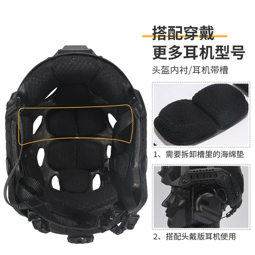 Тактический шлем, наушники, комплект, снаряжение, новая коллекция, ночное виденье