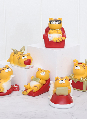 2022生肖新年摆件元旦创意树脂