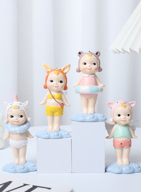 儿童房卧室桌面卡通树脂小摆件