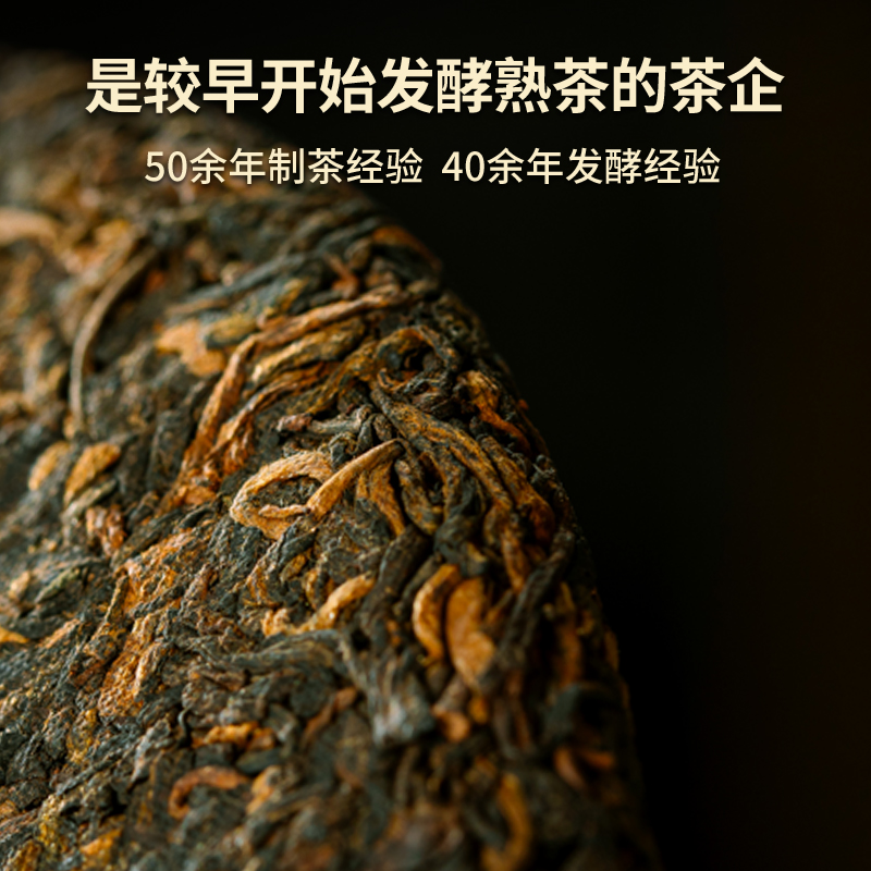 【品牌直营】澜沧古茶2023年遇见澜沧熟茶熟普茶茶叶高山茶饼80g - 图0