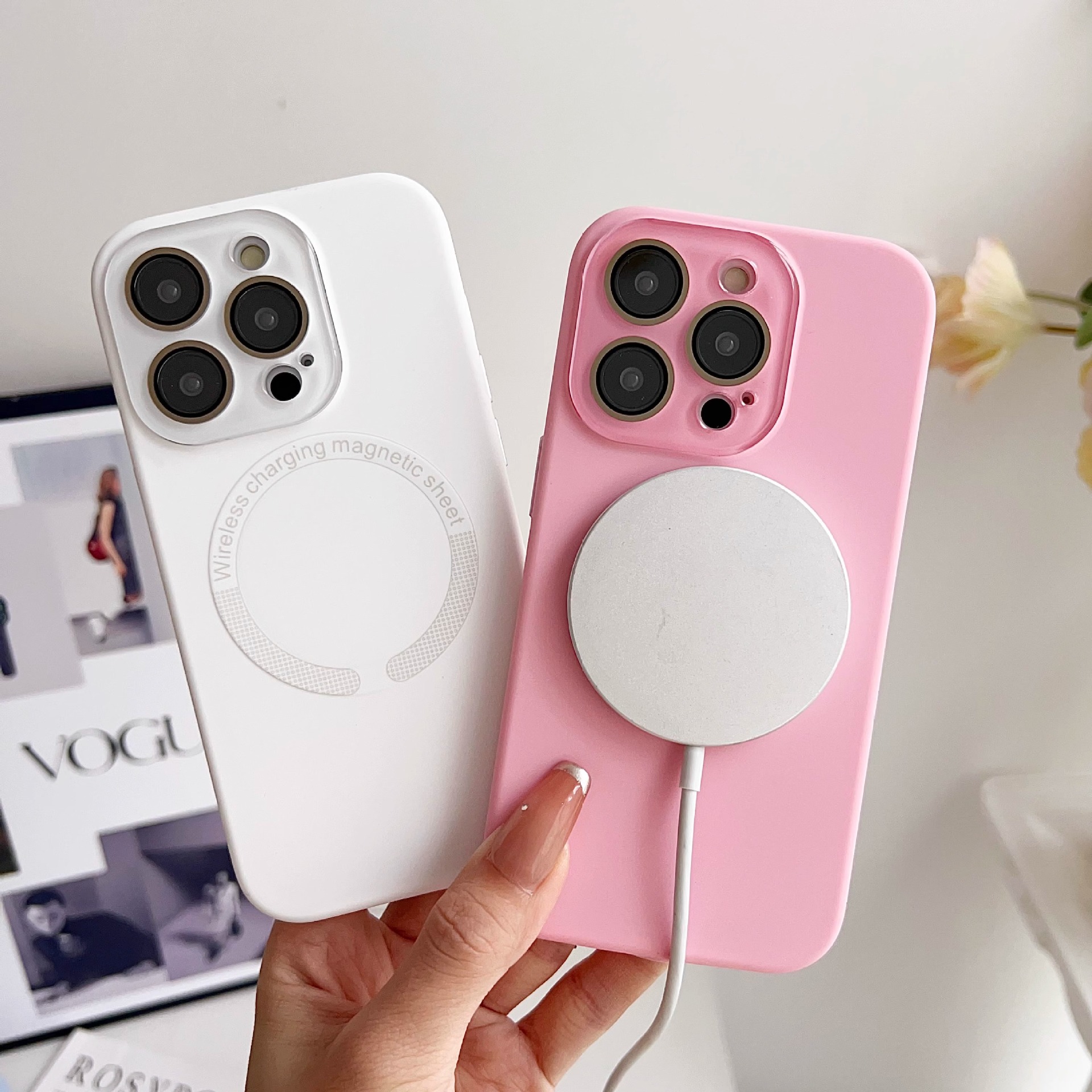 肤感液态硅胶适用苹果16promax手机壳新款iphone15pro全包防摔14纯色磁吸超薄散热13pro时尚12简约软11高级感 - 图0