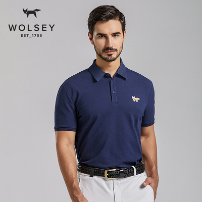 Wolsey2022夏季新品男士休闲高尔夫polo衫通勤商务短袖T恤