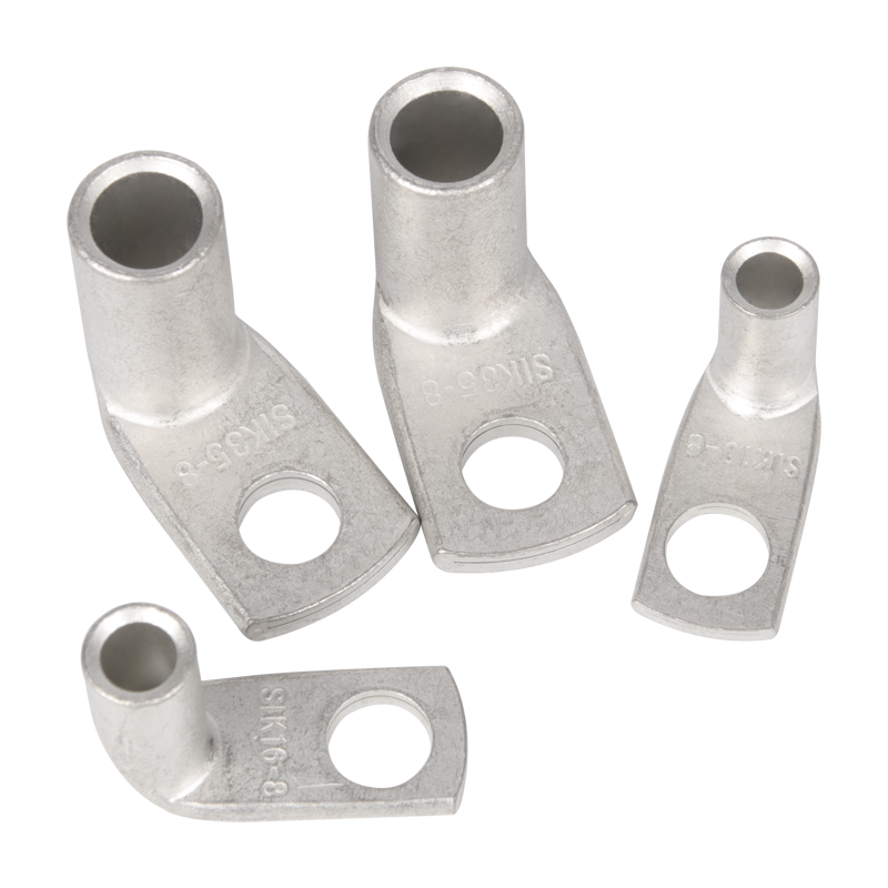 直角90度折弯铜鼻子L型镀锡10/16/25/35-8/50冷压接线端子铜线耳 - 图3