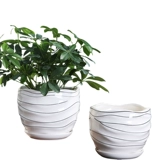 Керамический большой креативный пластиковый цветочный горшок для домашнего использования, простой и элегантный дизайн