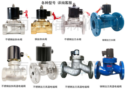 DF铸铁法兰24V220V常闭ZCS电磁阀喷淋先导式水阀防爆DN50 100 200 - 图0