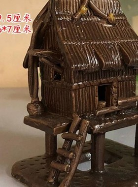 山水盆景配件f/假山摆件大小草屋茅屋鱼缸装饰/摆设/水族配饰