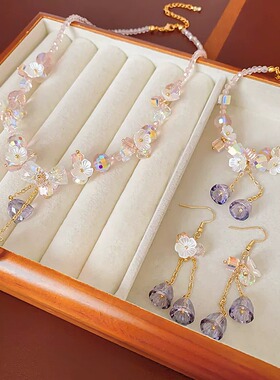 西太后Vintage中古风锁骨链套装