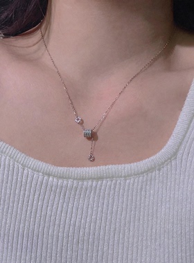 耳边风设计S925纯银高级感锁骨女