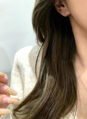 耳边风设计花水滴闪钻锁骨链轻奢