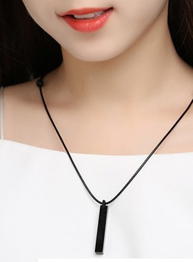 Jewelry natural obsidian pendant six-pointed star pendulum