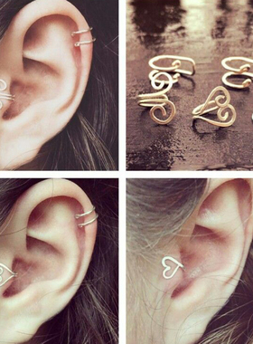 Single Earring Unique New Alloy Branch Tragus Piercing Earr