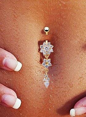 Sexy Belly Bars Belly Button Rings Belly Piercing CZ Crysta