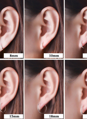 NewFashion 925 Sterling Silver Earrings For Women Mini Small