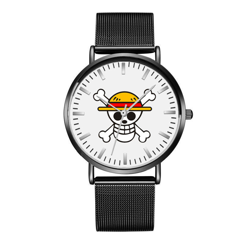 海贼王手表草帽路飞乔巴罗艾斯潮男手表学生考试石英表防水机械表 - 图2