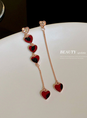 2023 New Arrival Crystal Trendy Asymmetric Crystal Loving