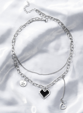 2023 New Harajaku Fashion Women Pendant Necklaces Double