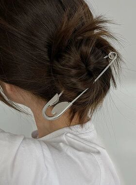 Simple Big Size Brooch Pin Women Hair Clip Brooch Buckles