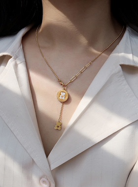 Fashion titanium steel Hip Hop Rock Little Bear Lady