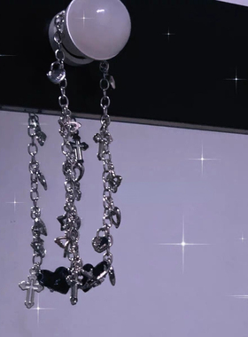 Gothic Vintage Butterfly Cross Lock Star Charms Necklaces