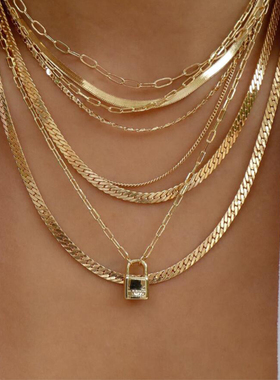 bls-miracle Bohemia Gold Color Multiple Styles Necklace For