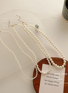 2023 Fashion Elegant Pearl Chain Choker Necklace For Women W