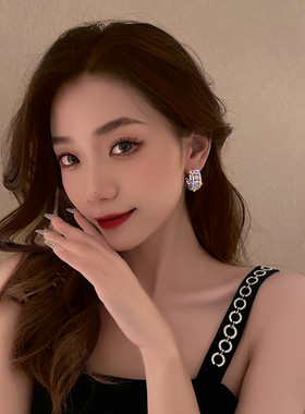 New Accessories for Women Zircon Silver Color C-Shaped