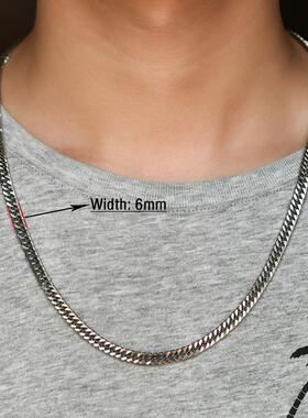 Mens Stainless Steel Curb Cuban Necklace Chain High Quality