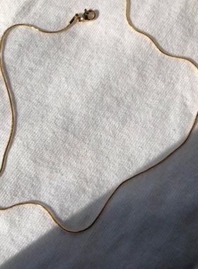 2023 NEW Simple Thin Snake Chain Gold Plated Necklace For