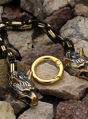 Celtic Wolf Head Dragon Head Bird Head Ghost Head Men's