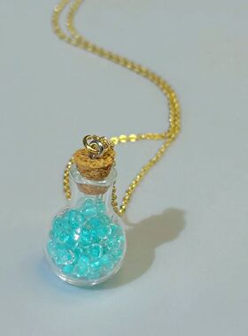 Luminous Magic Potion Glass Bottle Pendant Necklace Fashion