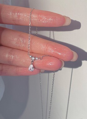Fashion Water Drop Pendant Necklace Clavicle Chain Women