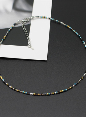 New Korean Sweet Colorful Chokers Collar Boho Seed Beaded