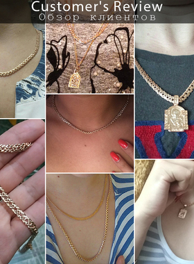 Vintage Necklace For Women Men 585 Rose Gold Color Venitian