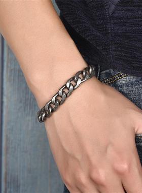 Men's Chain Bracelet Stainless Stel Curb Cuban Link Chain