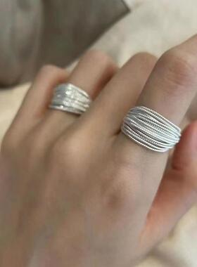 Two Rings Unique Multi-line Ring For Women Jewelry Finger