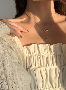 New Fashion 14K Real Gold Geometric Double Round Shape Penda